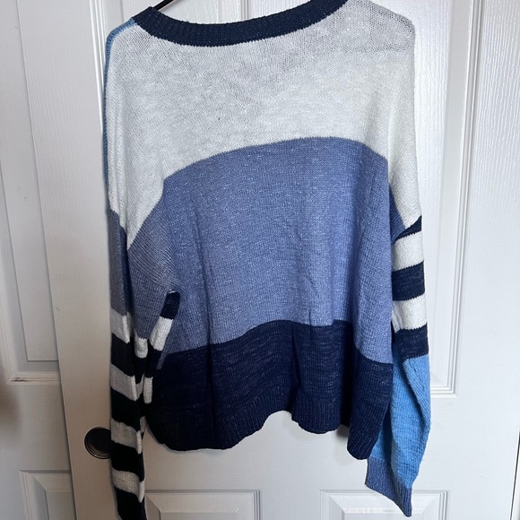 Lane Bryant Navy and Light Blue Cardigan - Picture 4 of 6